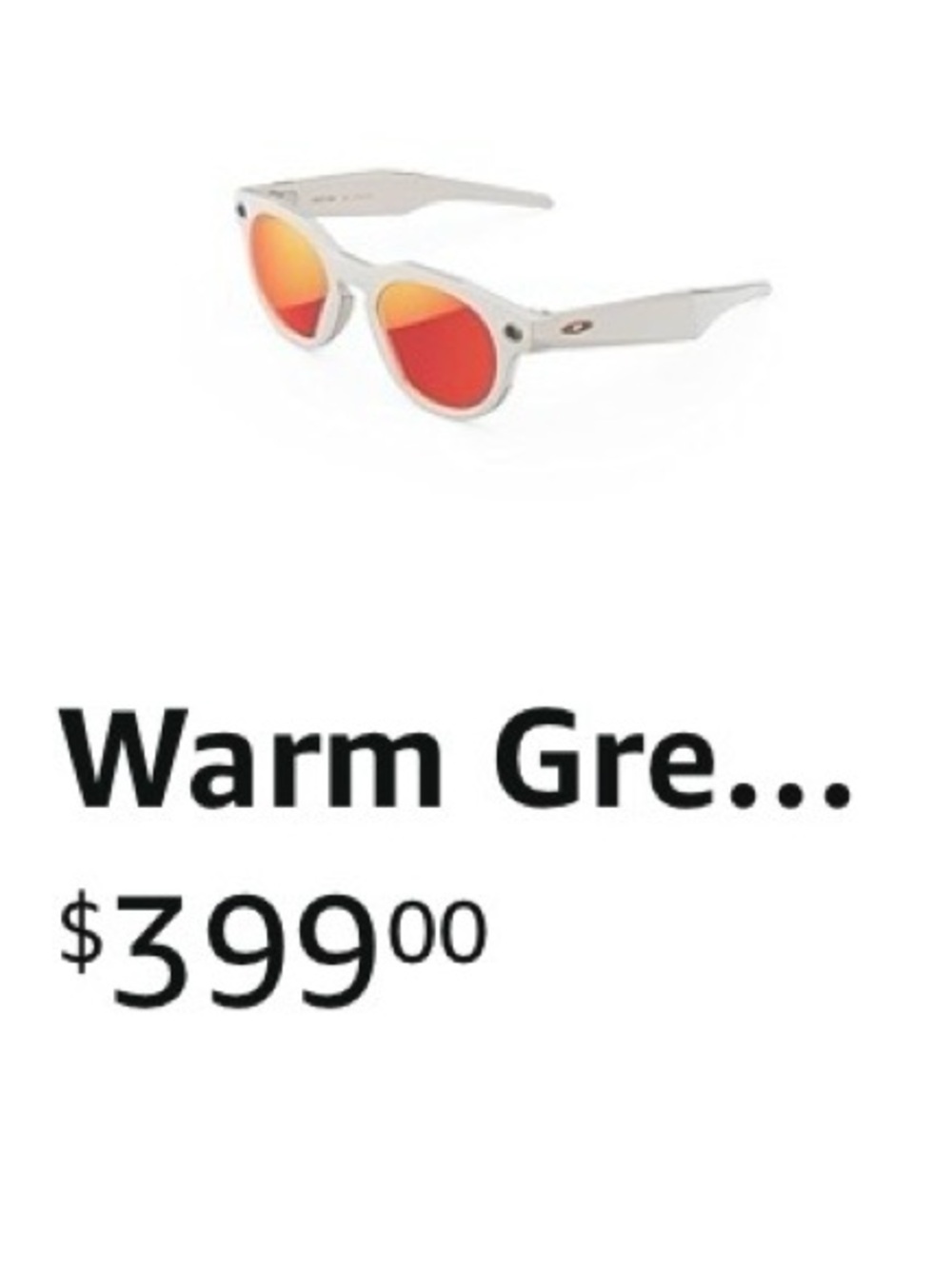 Oakley White Frame Sunglasses with Red Mirrored Lenses - Picture 15 of 15